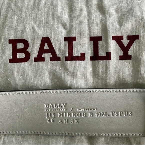 NWT Bally Mirror B Snake Embossed Reversible Belt - Picture 5 of 7